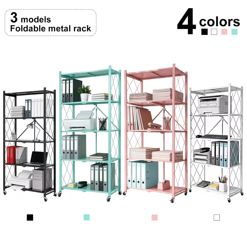 Bookshelf 5 Tier - 3/4/5-ярусные складные стеллажи для хранения с