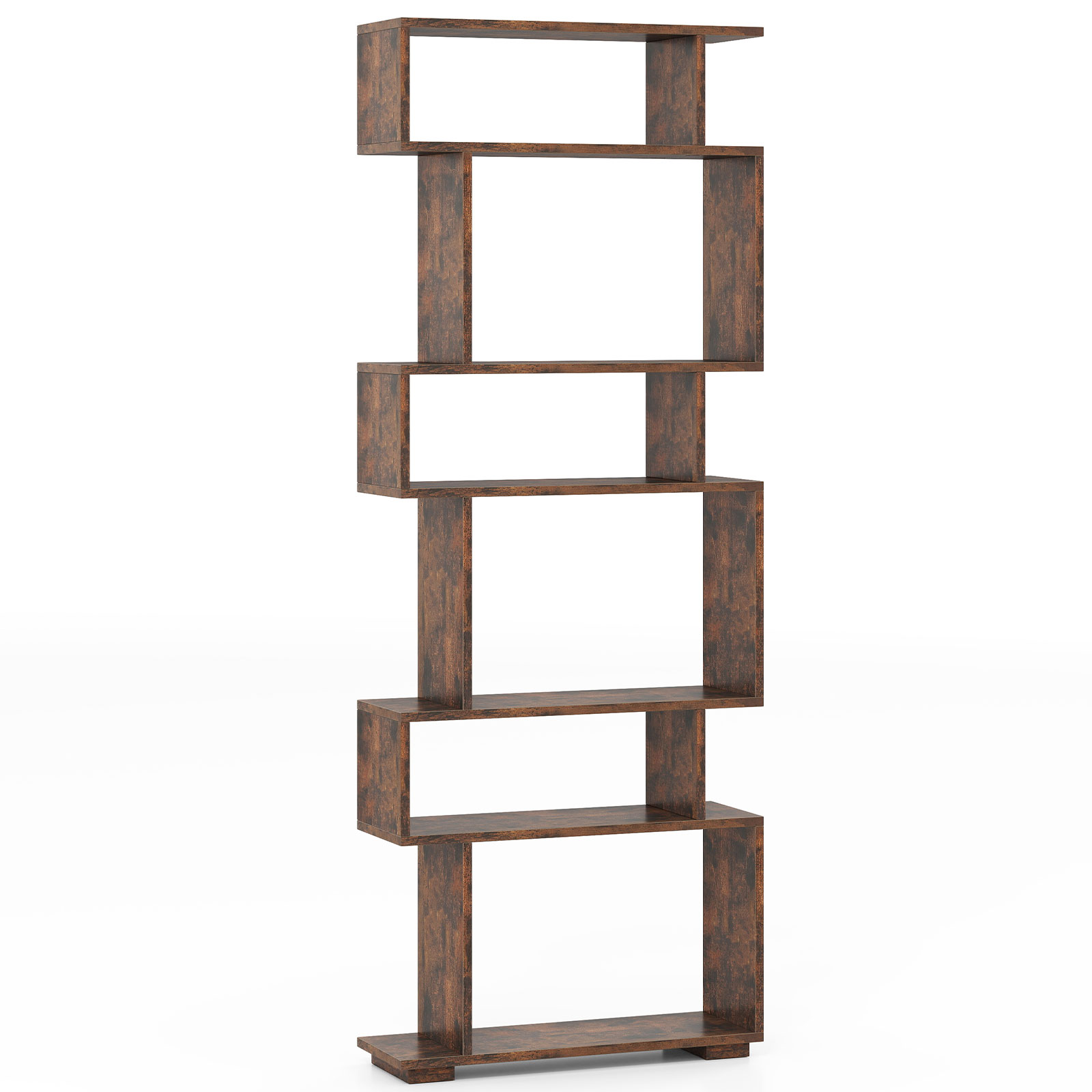 Bookshelf 5 Tier - 6-уровневая книжная полка для хранения S-образный