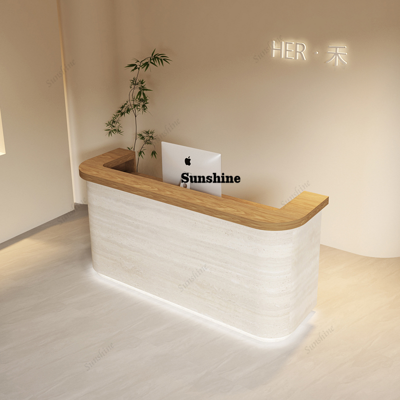 Office Furniture Logo - Современные роскошные белые стойки ресепшн для