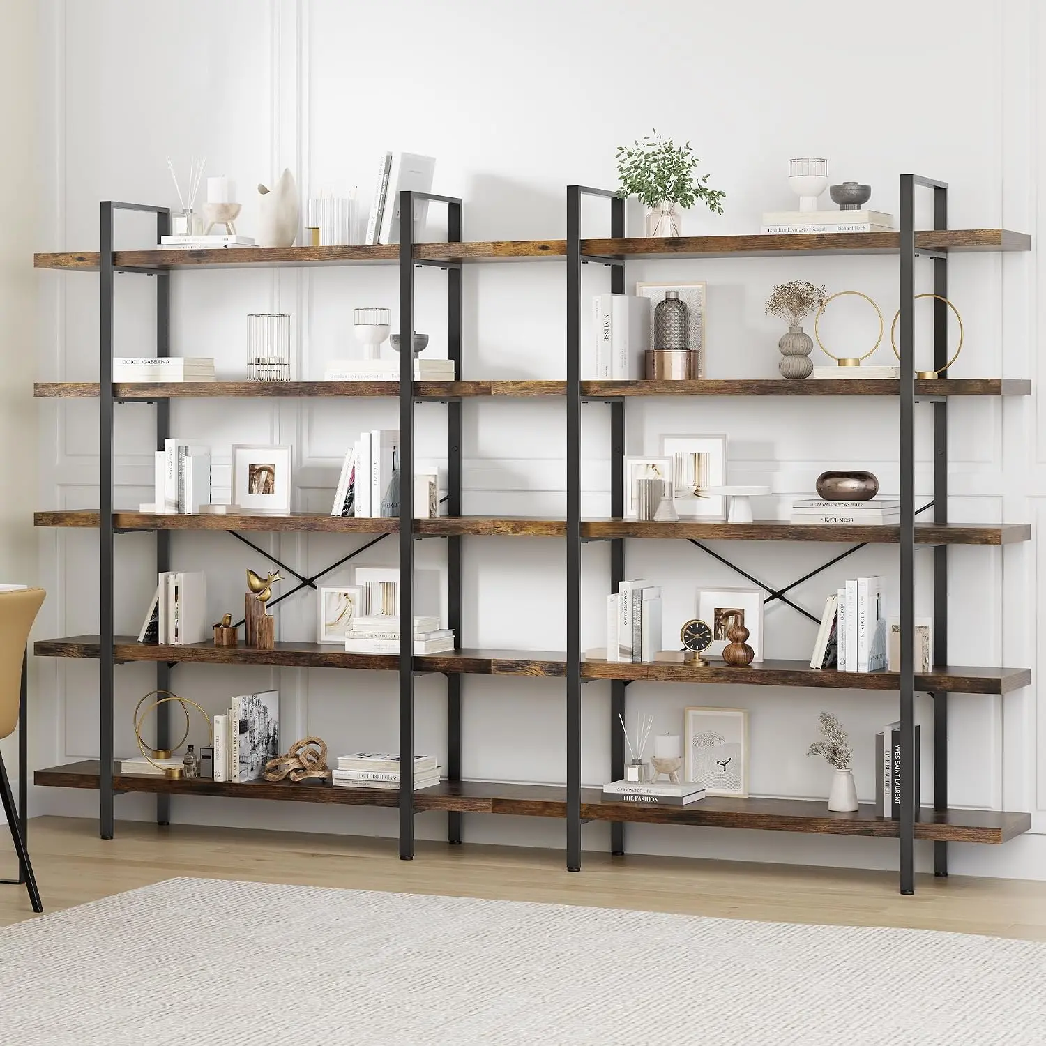 Bookshelf 5 Tier - Набор из 2 книжных полок, прочный