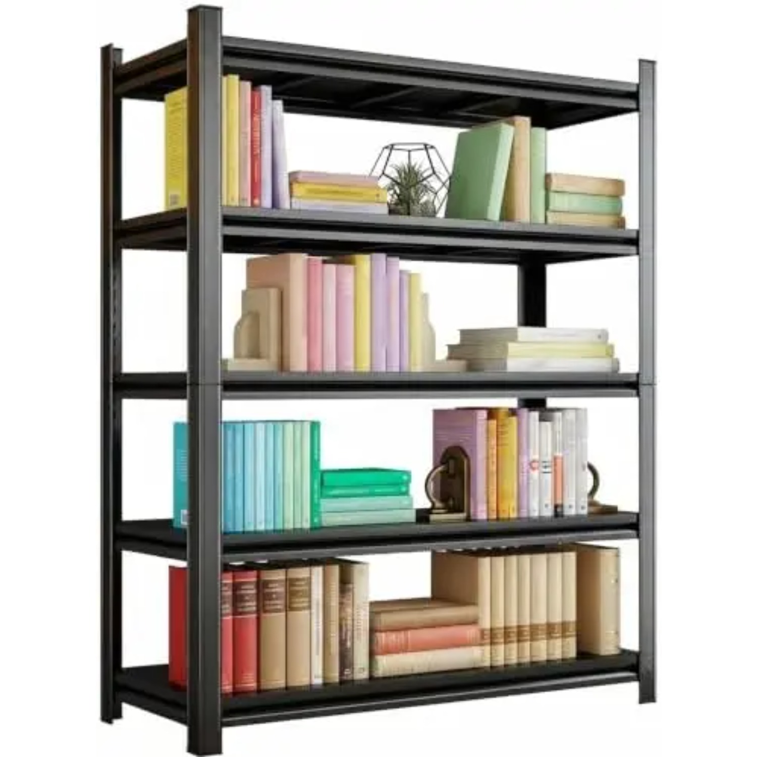 Bookshelf 5 Tier - 5-ярусный прочный книжный шкаф, 71 дюйм