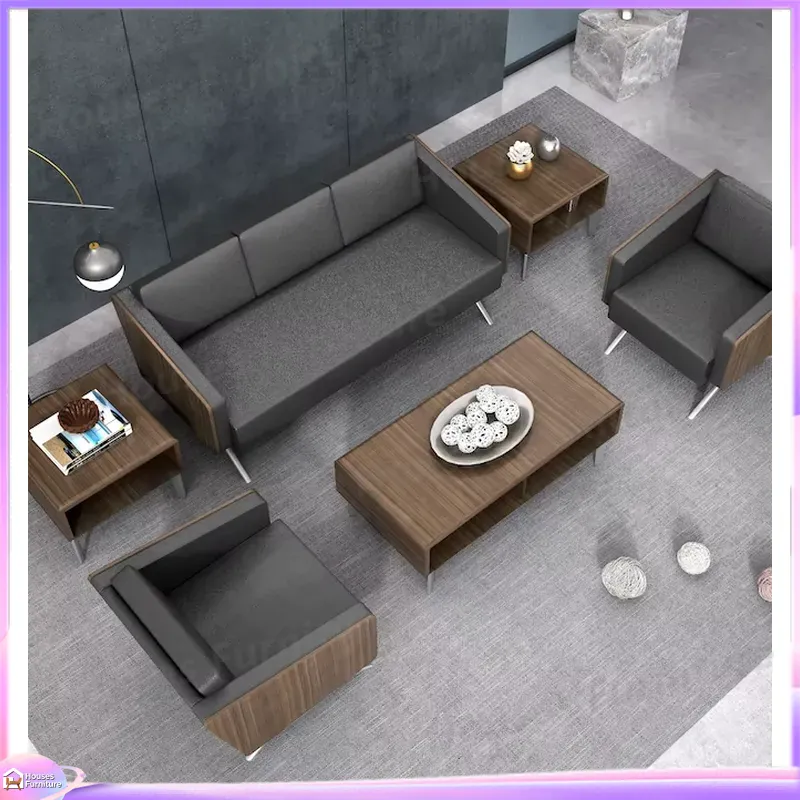 Office Furniture Custom - Современный 3-местный офисный диван из кожи