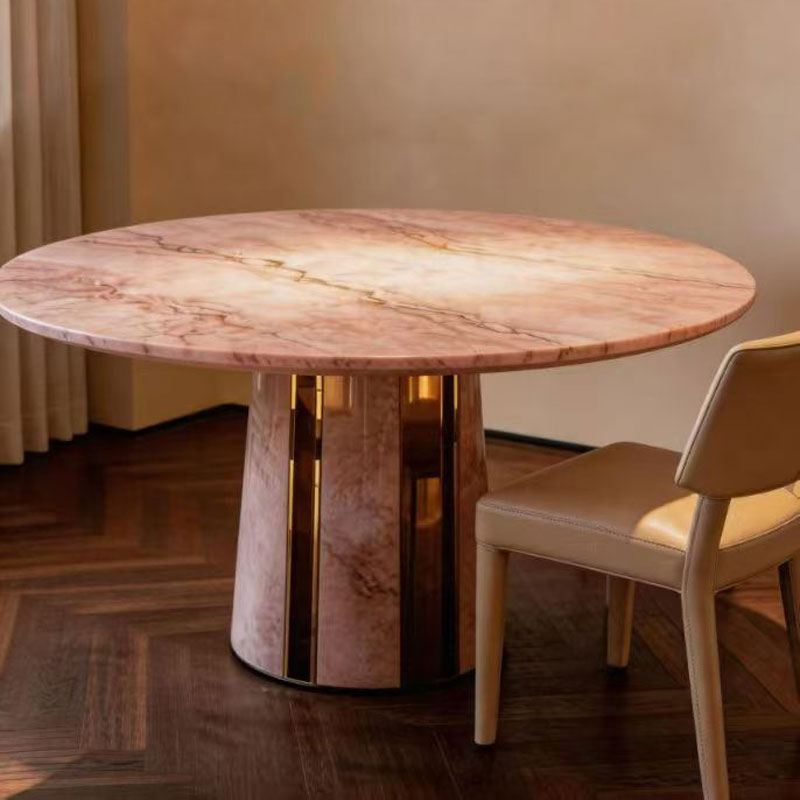 Office Furniture Custom - Элегантный современный круглый обеденный стол из