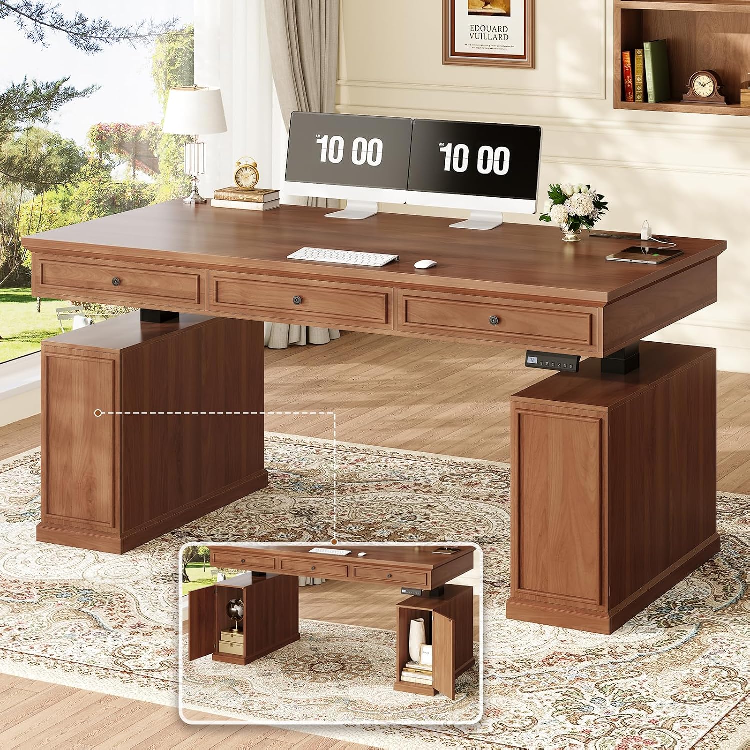 Office Furniture Custom - Электрический стоячий стол в стиле фермерского