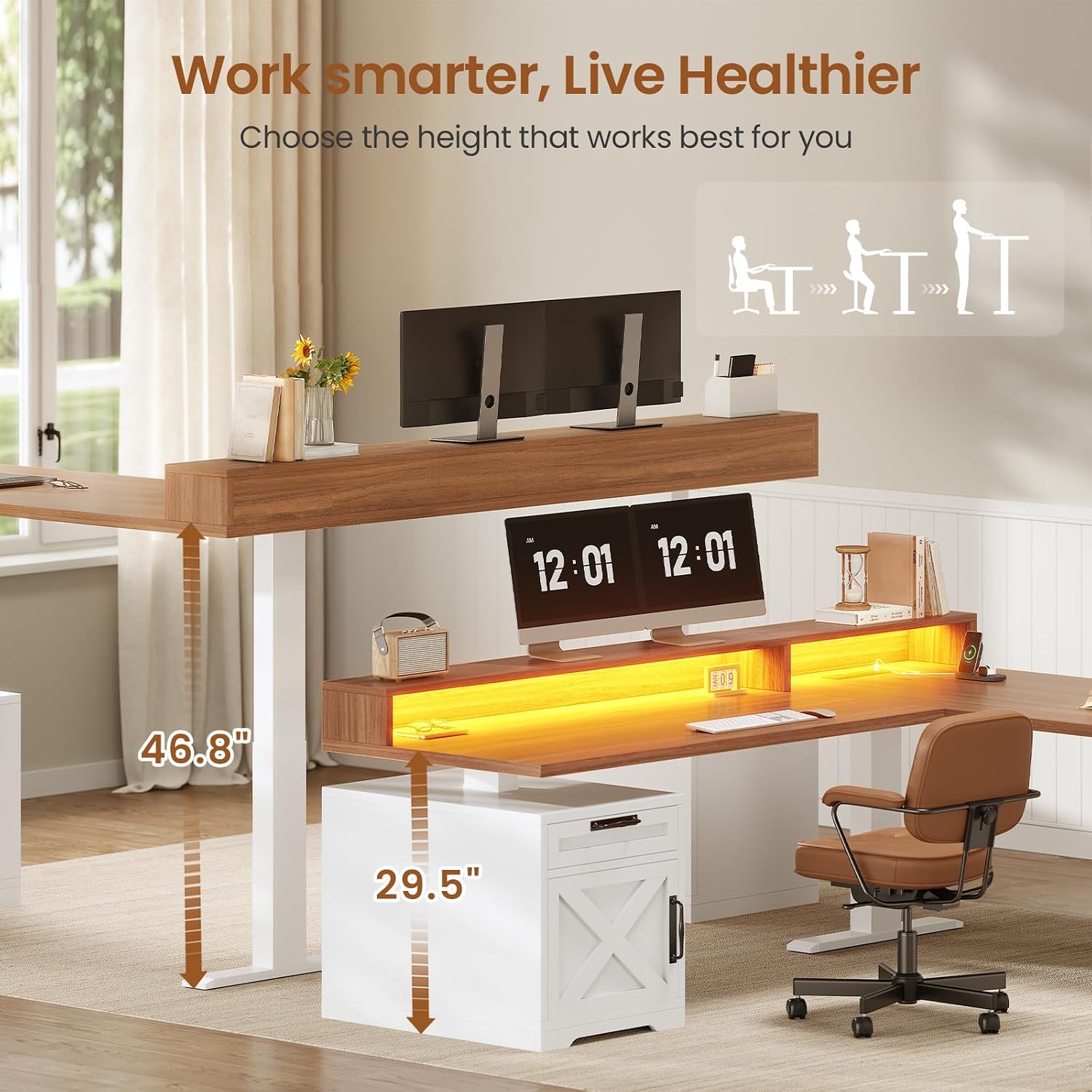 Г-образный регулируемый по выс – обзор и цена Office Furniture Custom