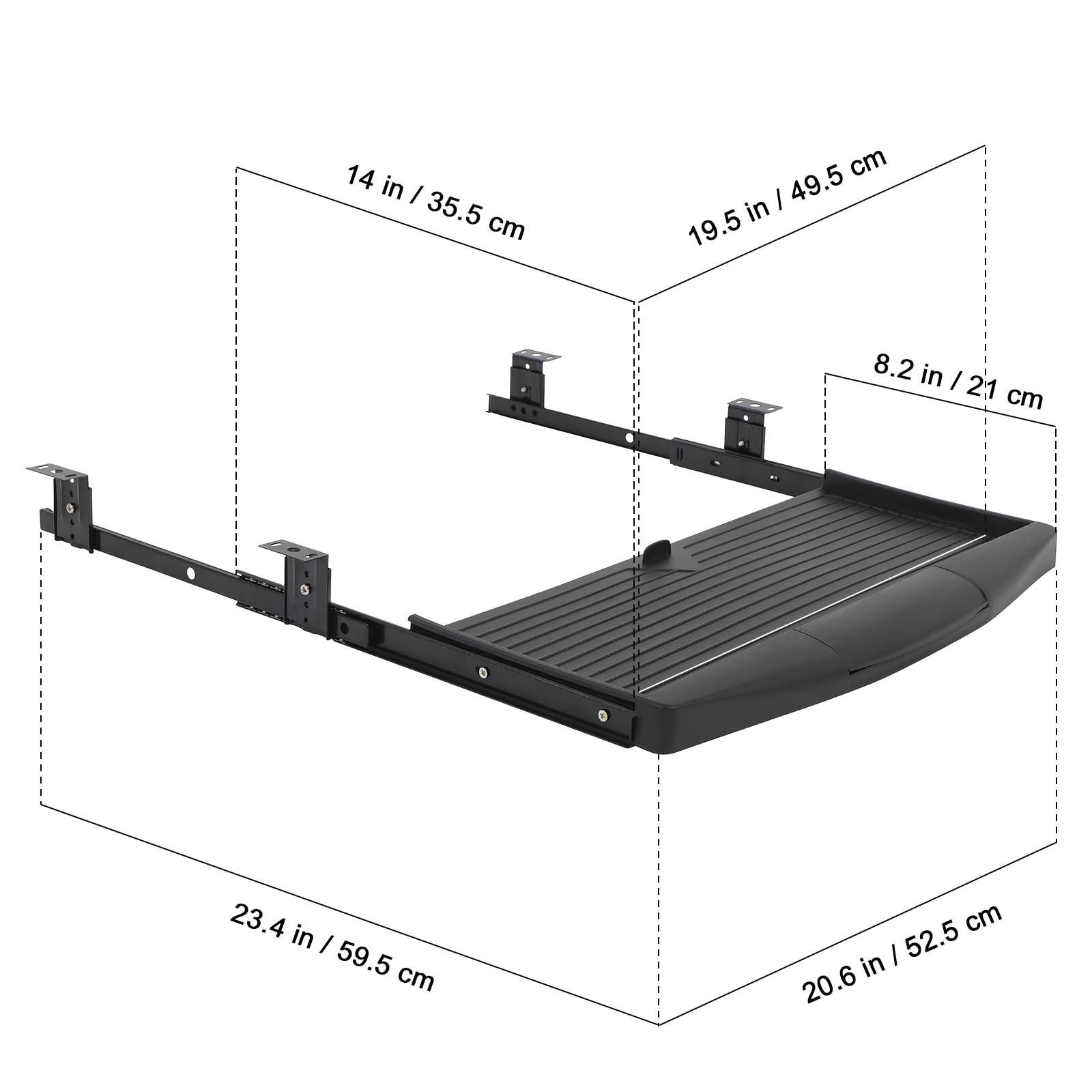 Креативный выдвижной органайзе – обзор и цена Keyboard Drawer Under