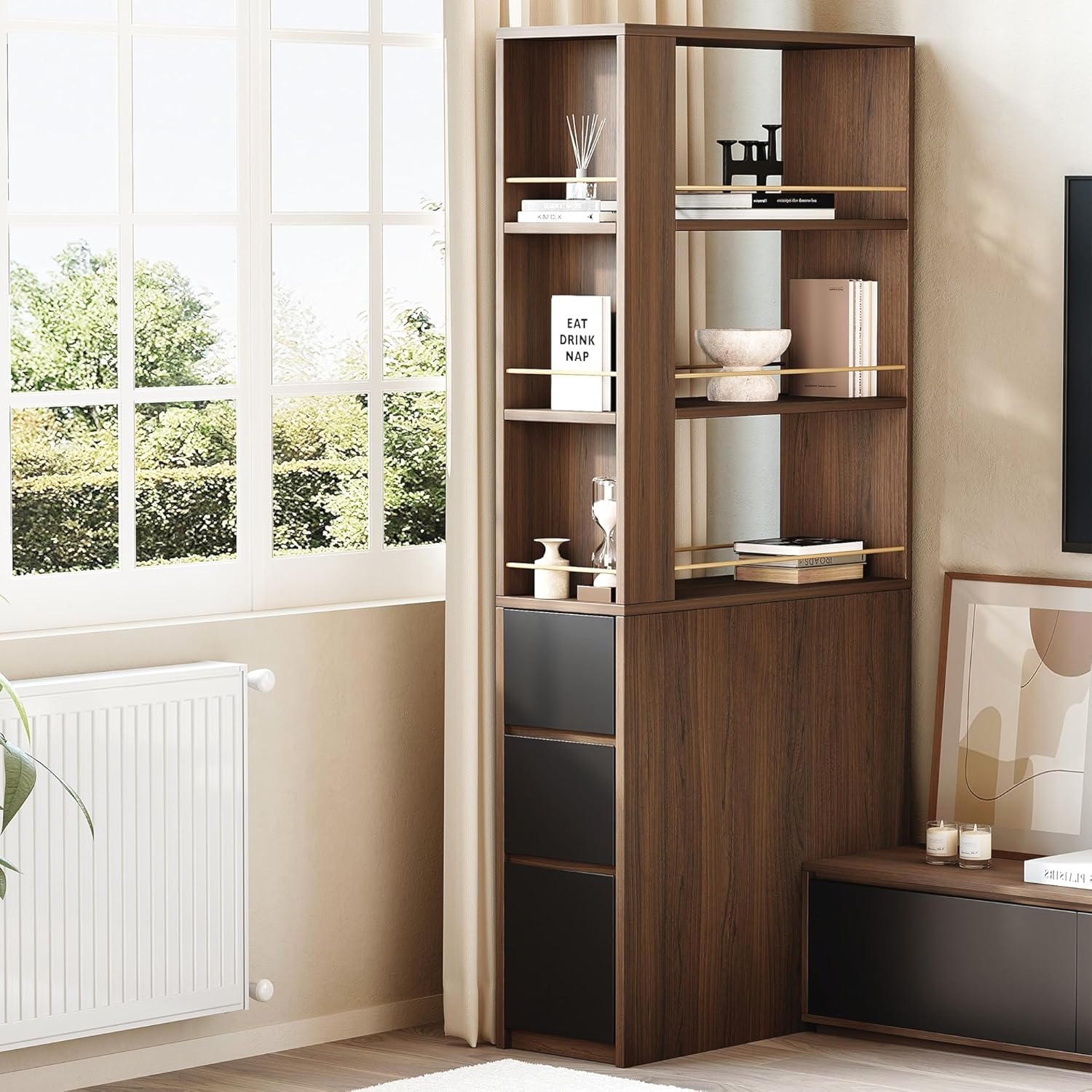 Угловая книжная полка 71 дюйм  – обзор и цена Office Furniture Custom