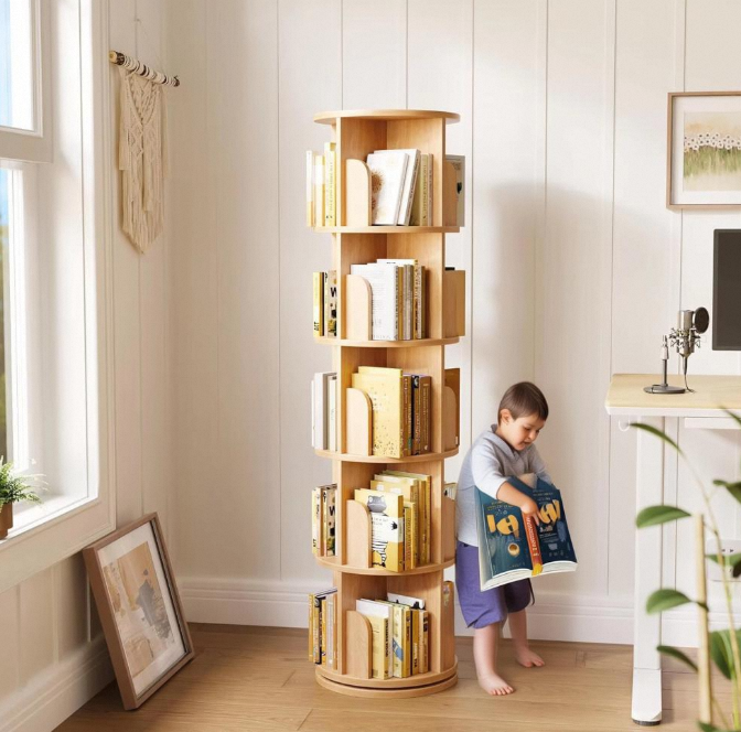 Детский шкаф, 5-ярусный наполь – обзор и цена Bookshelf 5 Tier