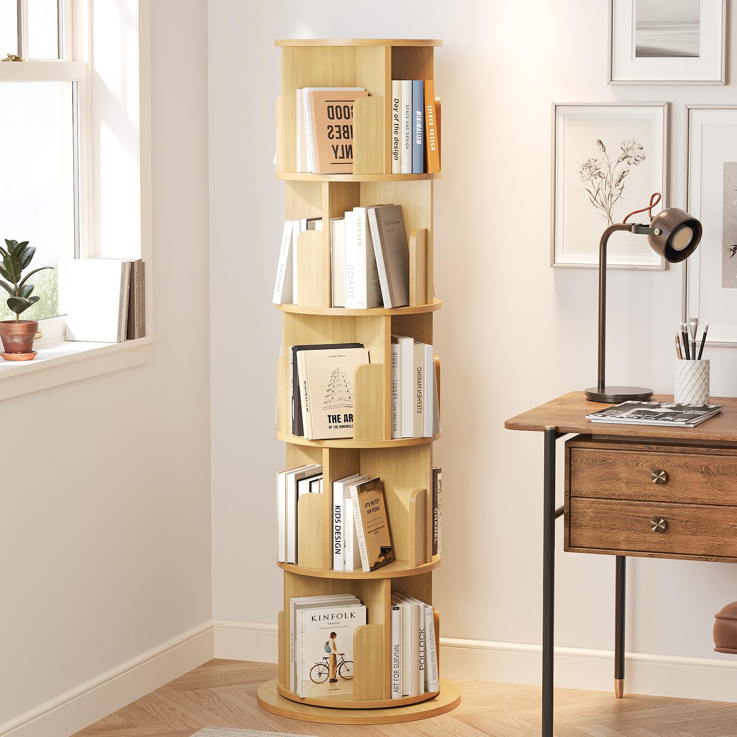 Детский шкаф, 5-ярусный наполь – обзор и цена Bookshelf 5 Tier