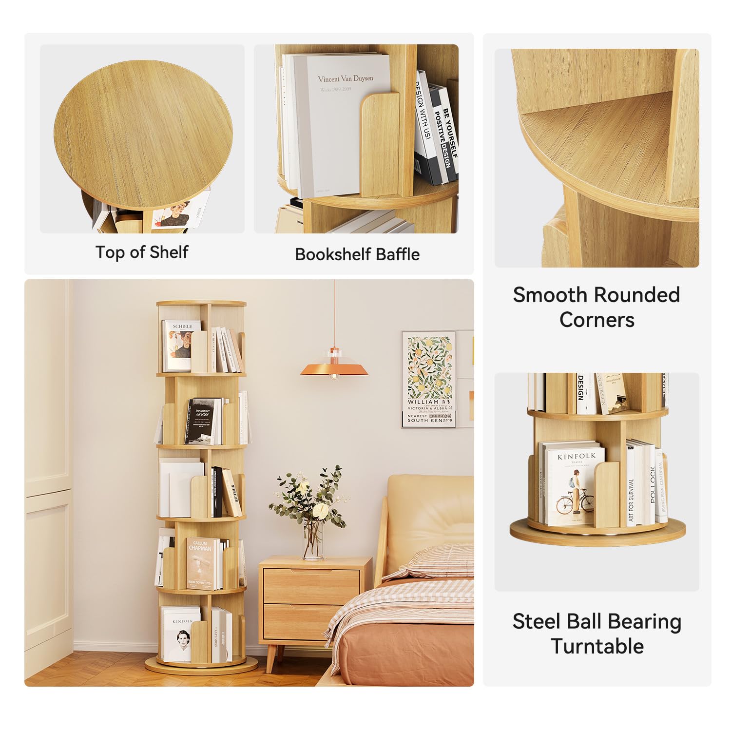 Детский шкаф, 5-ярусный наполь – обзор и цена Bookshelf 5 Tier
