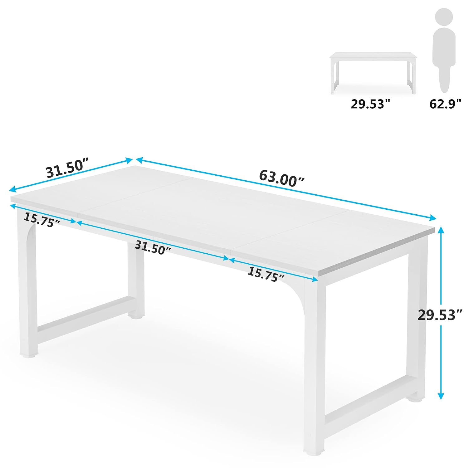 63-дюймовый офисный стол для р – обзор и цена Office Furniture Custom