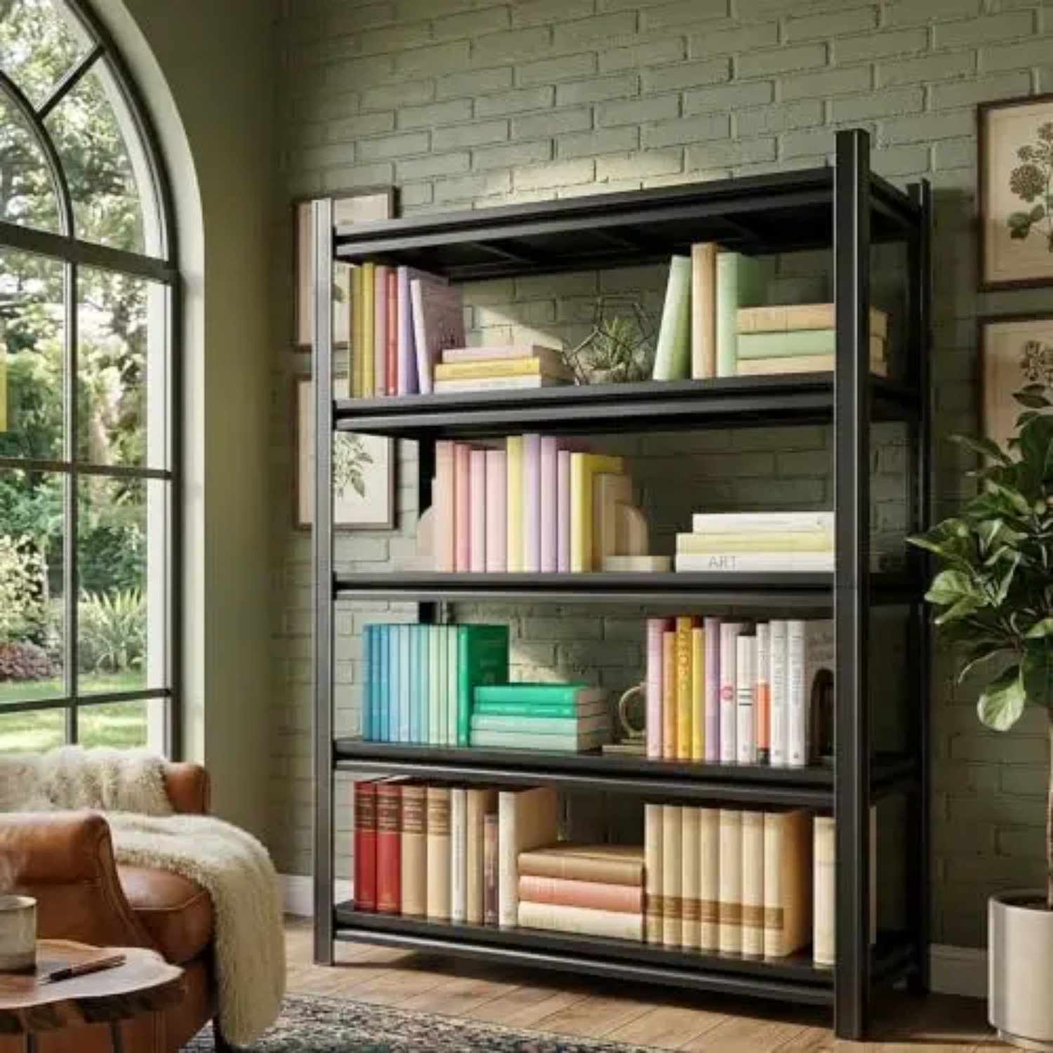 5-ярусный прочный книжный шкаф – обзор и цена Bookshelf 5 Tier