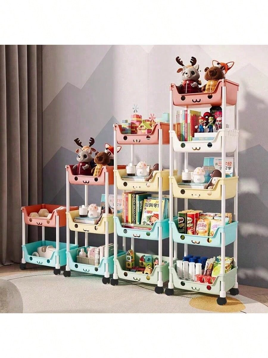 Мобильный книжный стеллаж на 5 – обзор и цена Bookshelf 5 Tier