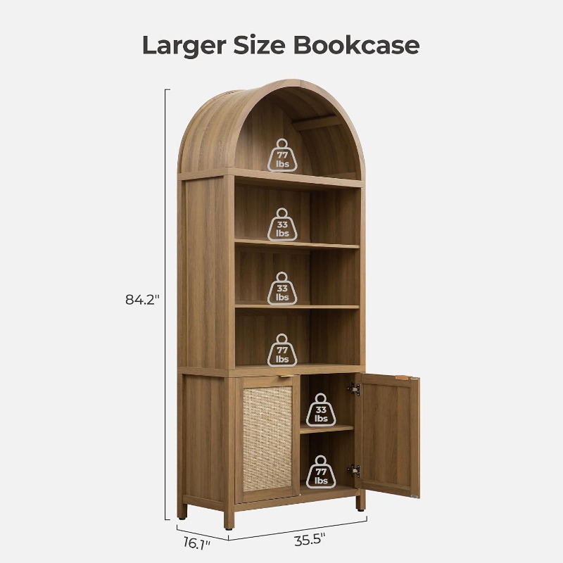 Книжный шкаф SICOTAS высотой 8 – обзор и цена Bookshelf 5 Tier