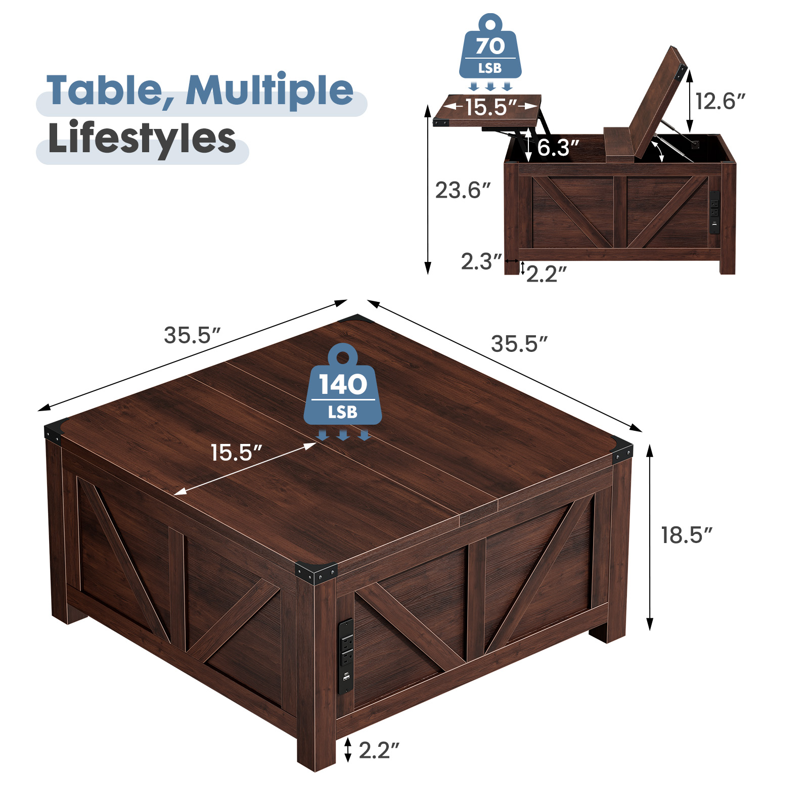 Журнальный столик JHK 35.6IN с – обзор и цена Office Furniture Plan
