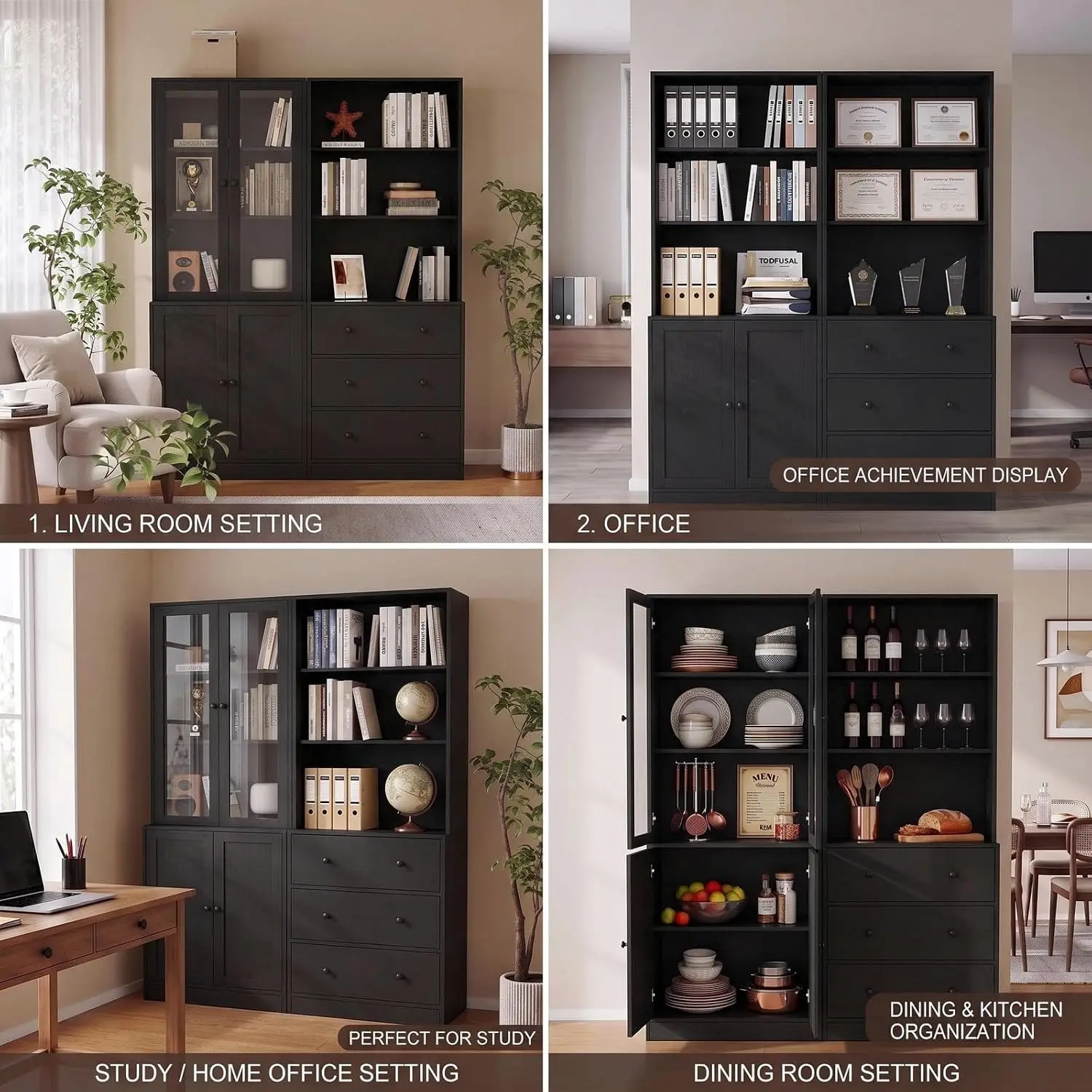 Книжный шкаф высотой 71 дюйм с – обзор и цена Bookshelf 5 Tier