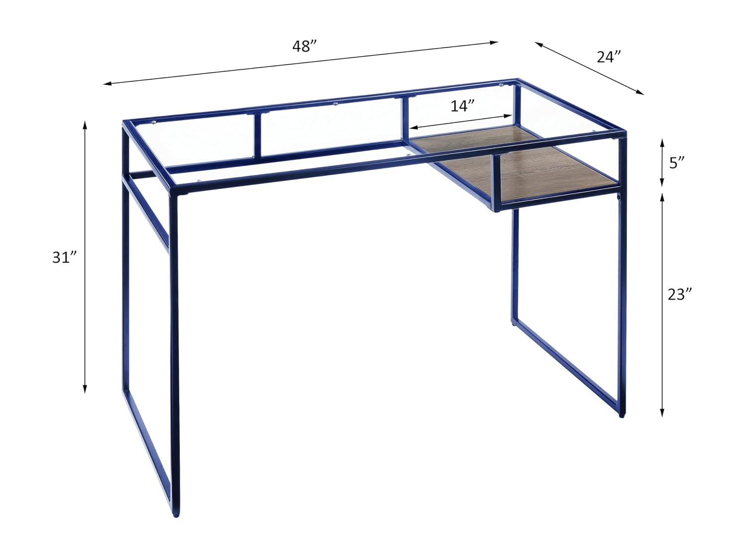 Стеклянный письменный стол с п – обзор и цена Office Furniture Custom