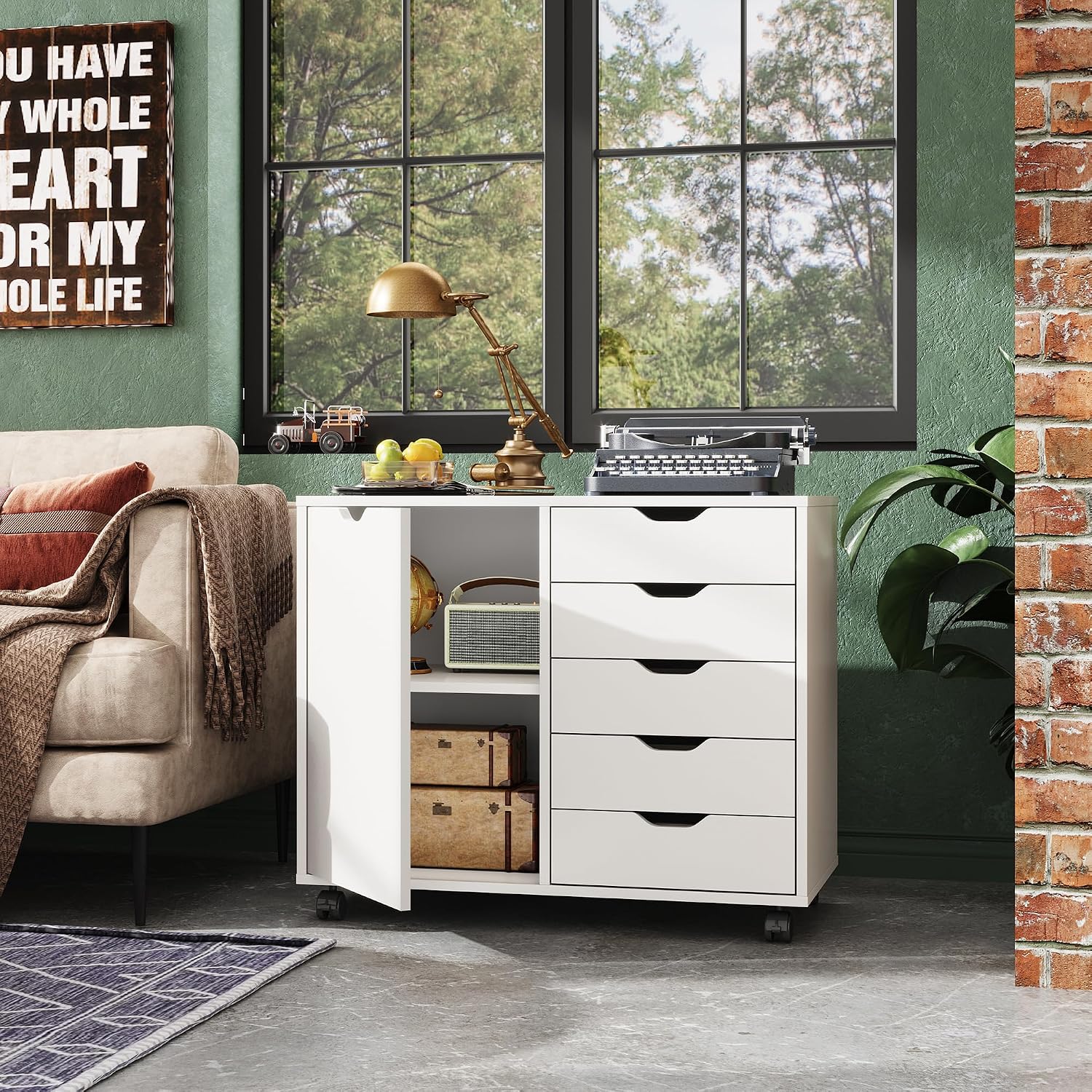 Деревянный шкаф с 5 ящиками, о – обзор и цена Office Furniture Custom